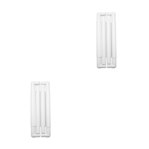 2Pcs White Embroidery Snap Frame Durable for Cross Stitch and Sewing 2