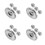 16Pcs Silver Cooking Pot Replacement Lids Stainless Steel Pan Covers 5