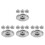 16Pcs Silver Cooking Pot Replacement Lids Stainless Steel Pan Covers 6