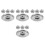 16Pcs Silver Cooking Pot Replacement Lids Stainless Steel Pan Covers 7
