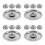 16Pcs Silver Cooking Pot Replacement Lids Stainless Steel Pan Covers 9
