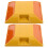 10Pcs Reflective Roadside Studs Yellow Plastic for Driveway & Sidewalk 3