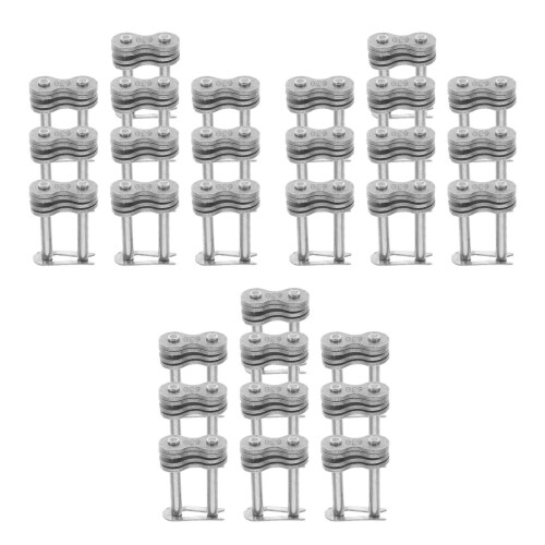 30Pièces Maillons Connecteurs Argent Stables Fiables 2