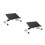 2Pcs Black Iron Laptop Tablet Mount Stand Comfortable Viewing Holder 7
