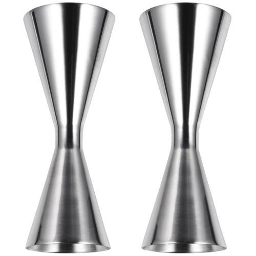 2St Roestvrijstalen Jigger Cocktail Maatbeker Bar Tool 1