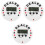 3Pcs White Electronic Poker Timer Plastic Digital Countdown Clock 4