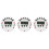 3Pcs White Electronic Poker Timer Plastic Digital Countdown Clock 5