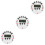 3Pcs White Electronic Poker Timer Plastic Digital Countdown Clock 6