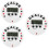 3Pcs White Electronic Poker Timer Plastic Digital Countdown Clock 8