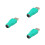 3St Keyboard Mouse USB 2 Female Adapter Groen 7