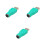 3St Keyboard Mouse USB 2 Female Adapter Groen 9
