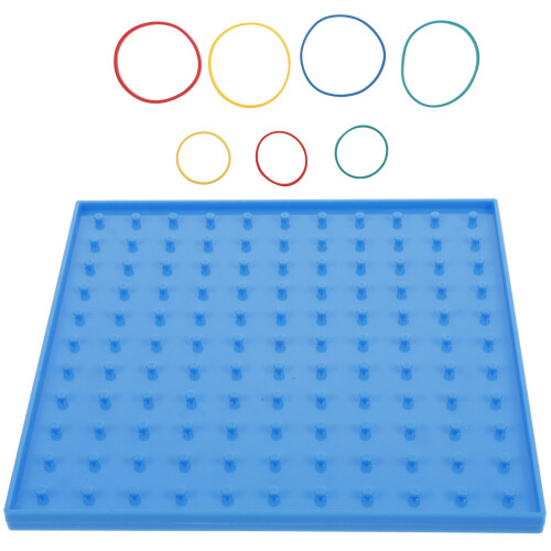 3Sets Plastic Geoboard Toy Math Learning Tool for Kids Classroom Use 1