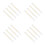16Pcs White Fabric Graduation Sashes Senior Party Decoration Accessory 6