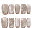 (M) Cat-Eye Press On Nails with Rhinestones 6