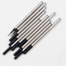 (White) 5pcs Smooth Writing Gel Pen Refills for Ballpoint Pens