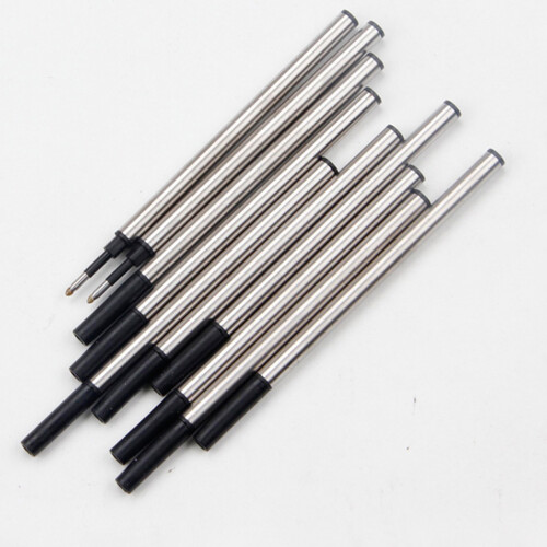(White) 5pcs Smooth Writing Gel Pen Refills for Ballpoint Pens