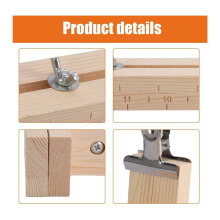 Jig Bracelet Maker with 2 Pcs Clips, Wood Jig Bracelet Maker U Shape Clear Scale Bracelet, Hand Knitting Bracelet Jig