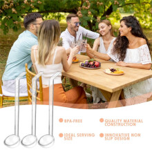 10 PièCes 1,2 Oz Petite Louche Louche en Plastique Transparent Louche CuillèRe pour Servir des Vinaigrettes Bol à Punch Sauce Salsa Garnitures