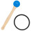 4Sets Portable Blue Singing Bowl Mallets Rubber Head Wooden Handle Set 2