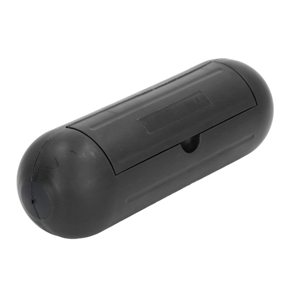 Outdoor Waterproof Abs Extension Cord Safety Cover Junction Box 210X69mm Black 3521387499463