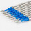 (blue) 5pcs Smooth Writing Gel Pen Refills for Ballpoint Pens 2