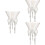 3Pcs Assorted Color Glass Cocktail Goblets Reusable Wine Cups 7