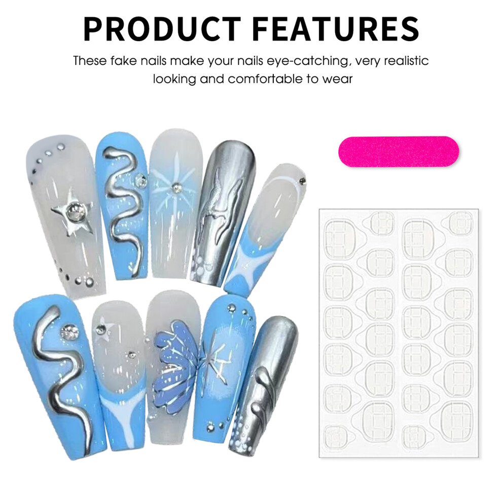 Dachuang Beauty (L) 3D Butterfly Press-On Nails For Women