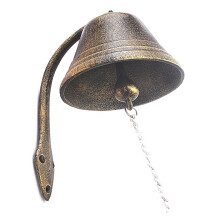 Dinner-Glocke für DraußEn oder Drinnen, Vintage-Design, TüRklingel, Gartenklopfer, Rustikale Willkommens-Eingangswandglocke, Eisen-TüRklingel