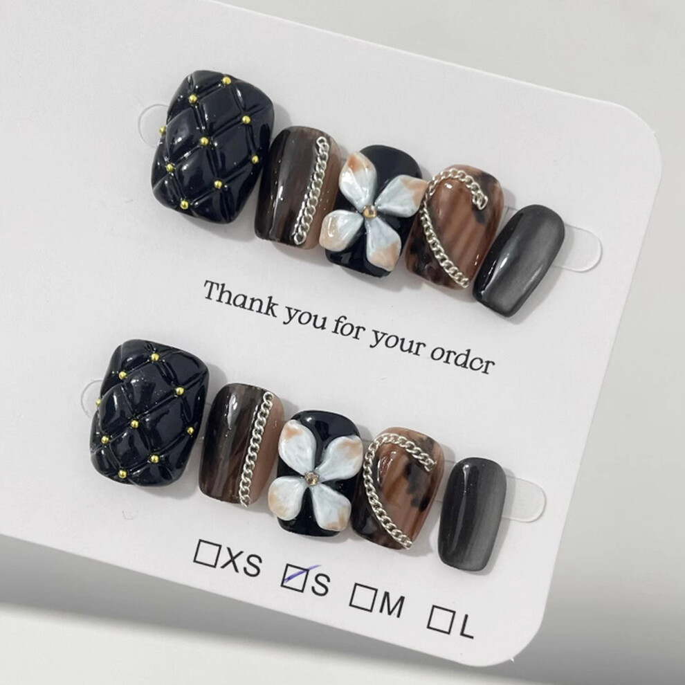 Dcph-Clothing (Xs) Short Stick-On Nails - Natural Edge