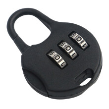 (Black) 3-Digit Travel Lock for Luggage & Suitcases