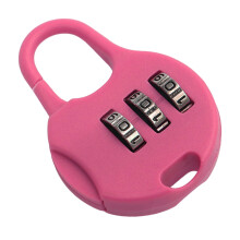 (Pink) 3-Digit Travel Lock for Luggage & Suitcases