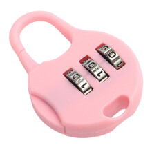 (Light Pink) 3-Digit Travel Lock for Luggage & Suitcases