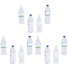 40 Stück Miniatur-Wasserflaschen-Set aus Resin für Puppenhäuser, 4 Designs, Ab 3 Jahren