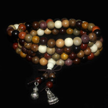 (6mm) Buddha Wooden Prayer Beads Bracelet 108 Pcs