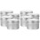 8Pcs Metal Candle Jars Silver DIY Empty Candle Holders for Storage Use 1
