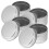 8Pcs Metal Candle Jars Silver DIY Empty Candle Holders for Storage Use 2