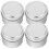 8Pcs Metal Candle Jars Silver DIY Empty Candle Holders for Storage Use 3