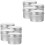 8Pcs Metal Candle Jars Silver DIY Empty Candle Holders for Storage Use 4