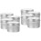 8Pcs Metal Candle Jars Silver DIY Empty Candle Holders for Storage Use 5