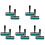 10Pcs Multi-Function Green Rubber Rollers for Stamping and Diamond Art 1