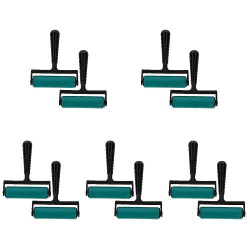 10Pcs Multi-Function Green Rubber Rollers for Stamping and Diamond Art