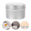 8Pcs Metal Candle Jars Silver DIY Empty Candle Holders for Storage Use 10