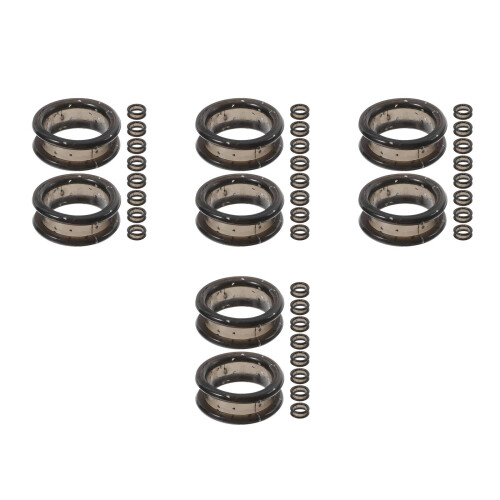 80Pièces Protecteurs Doigts Silicone Anneaux Ciseaux Coupe Noir