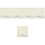 5Sets White Felt Bar Strips Bulletin Board for Home Office Use 5
