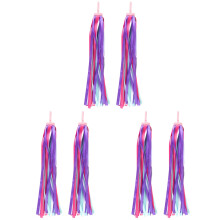 3Pairs Vibrant Handlebar Streamers for Kids Scooters Bikes Tricycles