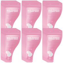 120Pcs Disposable Pink Milk Powder Storage Bags Portable and Airtight