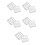 10Pcs Silicone Nail Decor Mold DIY Nail Decoration 3D Pattern White 1