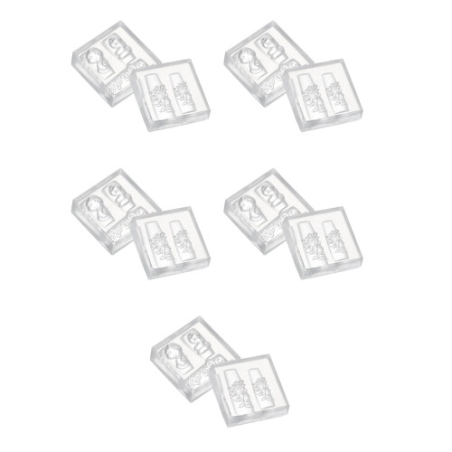10Pcs Silicone Nail Decor Mold DIY Nail Decoration 3D Pattern White