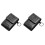 2Pièces Sacoche Oximètre Cuir Noir Compacte Usage Stockage 2