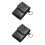 2Pièces Sacoche Oximètre Cuir Noir Compacte Usage Stockage 5